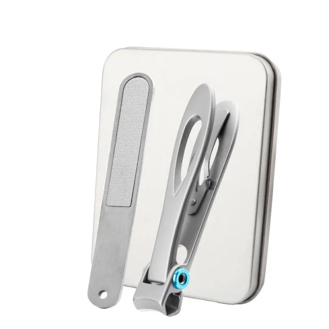 Stainless Steel Big Mouth Nail Clippers Anti Splash Scissors Set 2 Silver - Shop at LoveMi