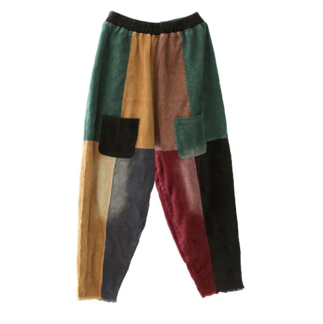 Original Large Size Autumn New Corduroy Harlan Trousers Women's Versatile Fashion Colourful - Shop at LoveMi