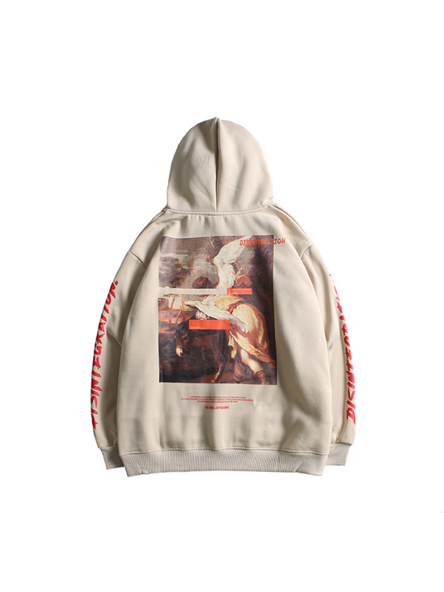 Hooded Sweater Men's Trendy Ins Hip-hop Loose Bf Lazy Style