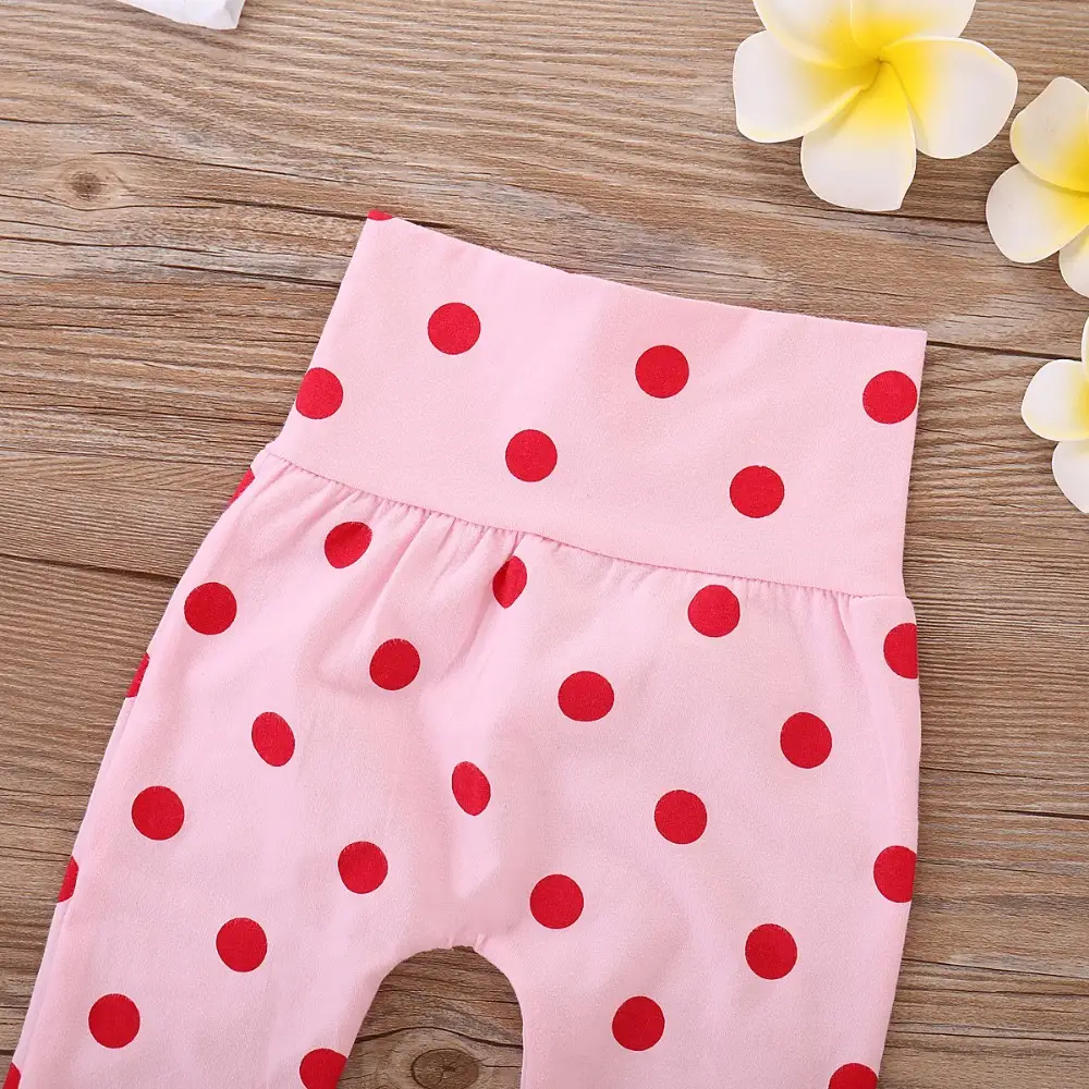 Children's Giraffe Polka Dot Printed Long Sleeve Suit
