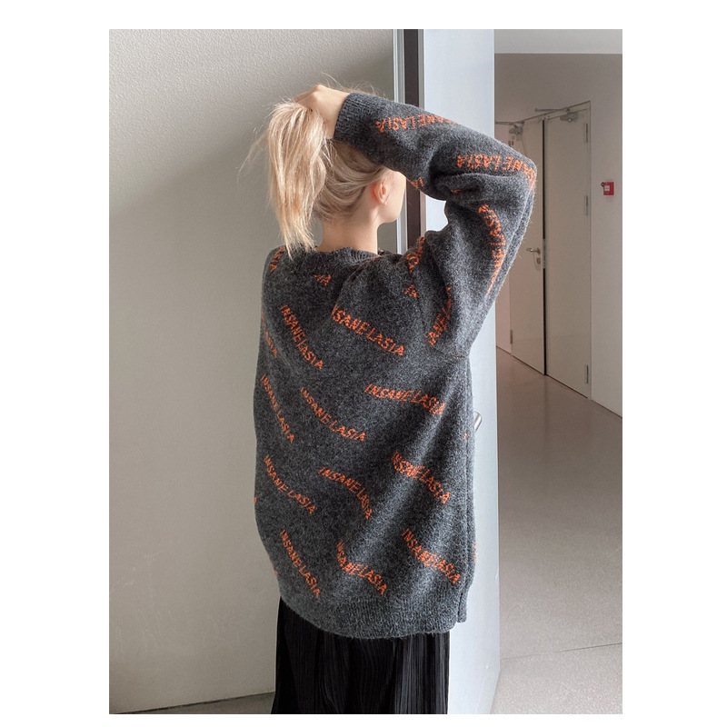 Angel Full Print Sweater Pullover Men And Women Couples Knit Sweater