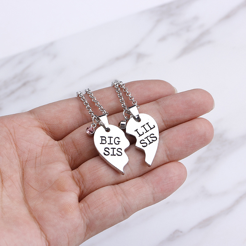 Good Sisters Girlfriend Love Stitching Necklace