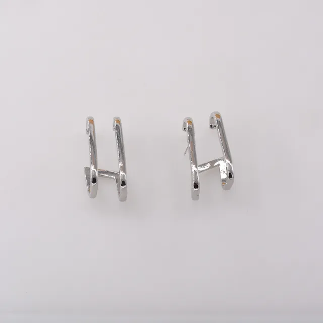 Earrings Temperament All Match Metal Individual Hook Earrings Silver - Shop at LoveMi