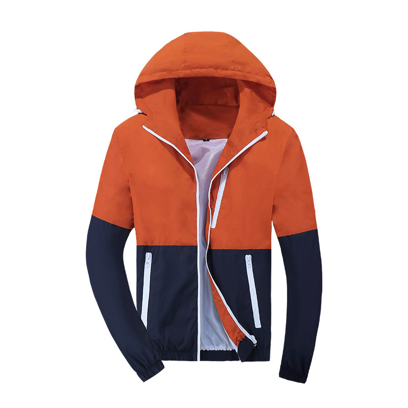 Men's Color Block Jacket Men's Hooded Jacket