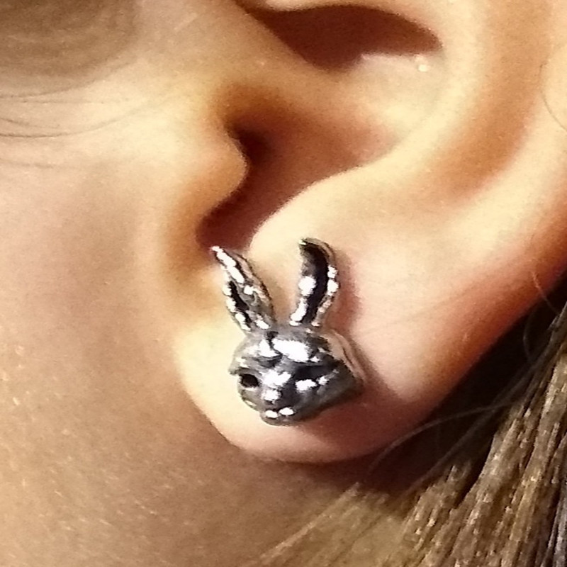 Vintage Old Cute Cross Rabbit Creative Earrings Earrings