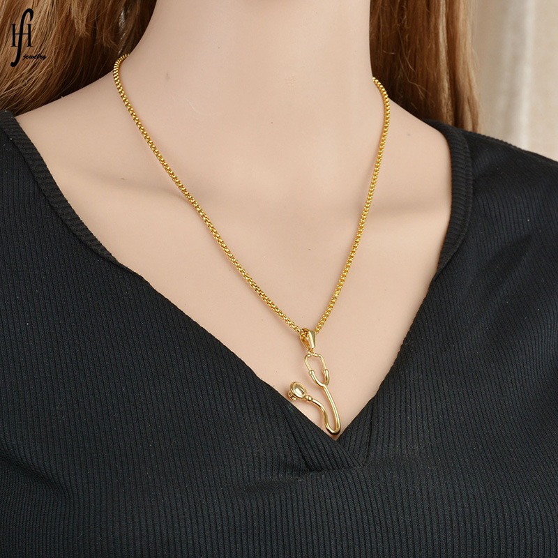 Fashion Simple Titanium Steel Clavicle Chain