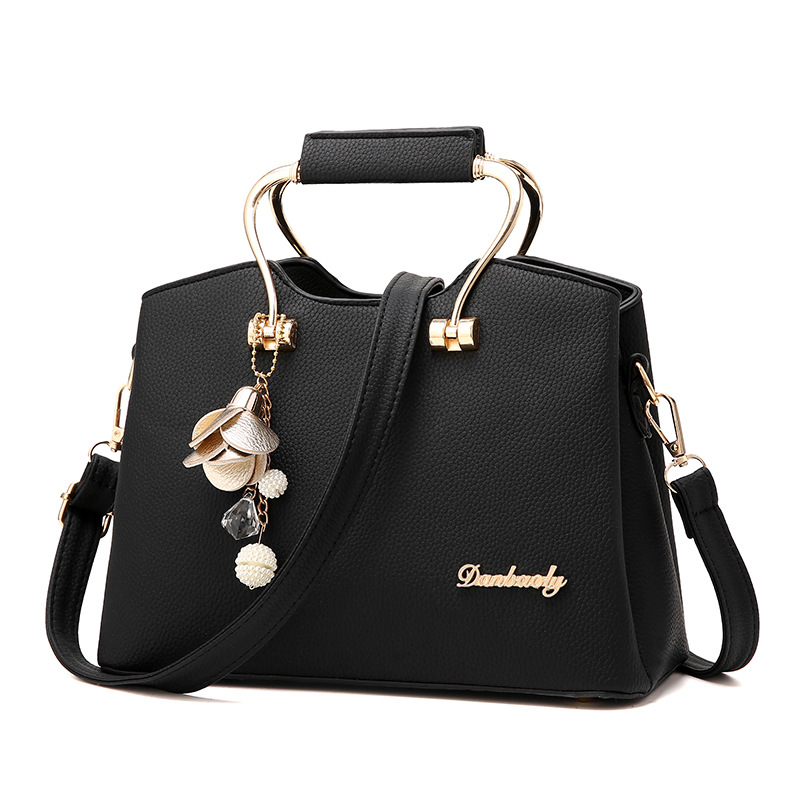 Diagonal Bag Summer Ladies Shoulder Bag Handbag Black - Shop at LoveMi