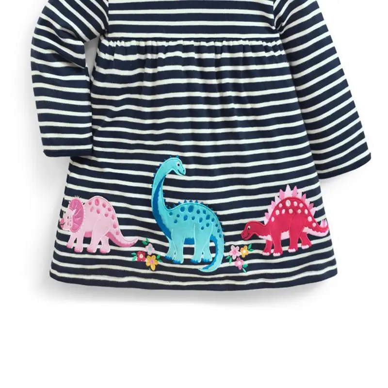 Girls Dress New Autumn and Winter Striped Children's Dress Children's Skirt