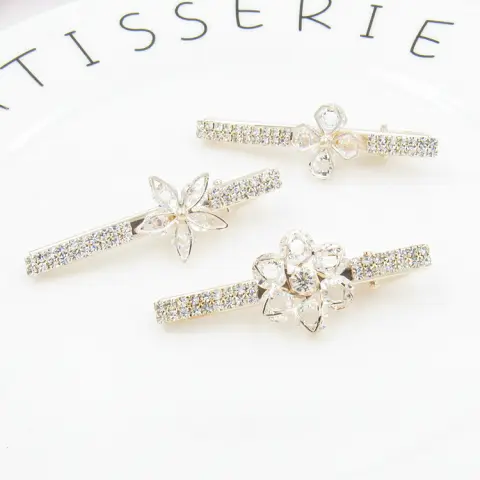Korean Hair Accessories Rhinestone Bangs Clip