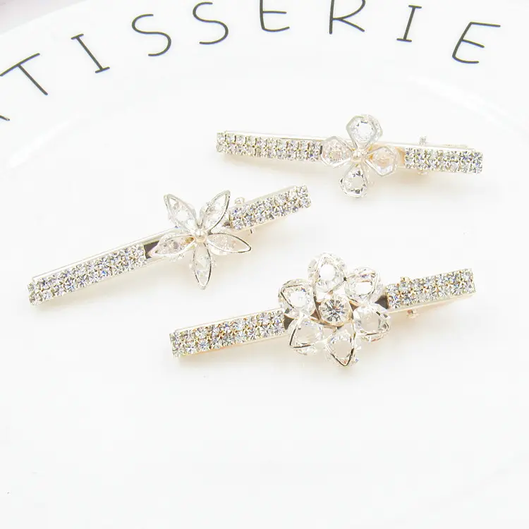 Korean Hair Accessories Rhinestone Bangs Clip