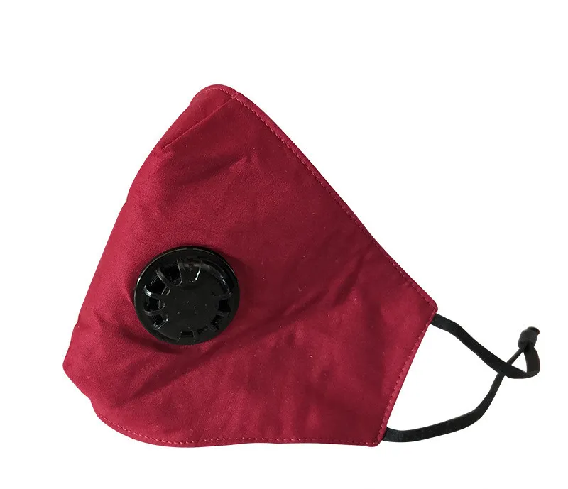 Disposable Filter Element Black Red Navy Cloth Mask - Red