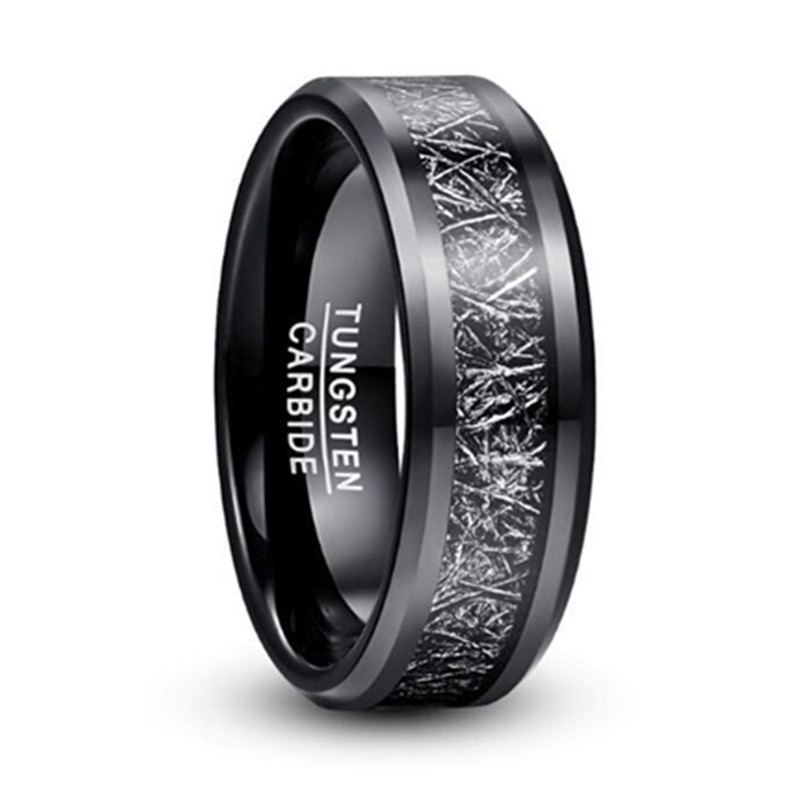 Tungsten Steel Ring Shining Colored Paper Men's Ring