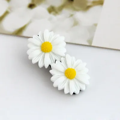 Summer Xiaoqing Spare Hairpin For Vacation Daisy Hairpin 2 Flowers - Shop at LoveMi