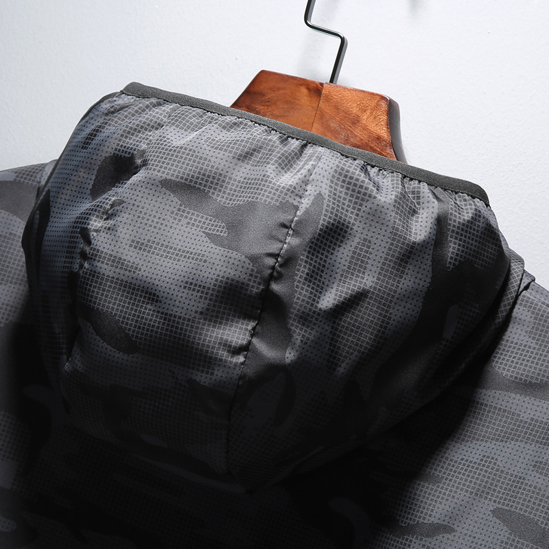 Men's Hooded Thin Camouflage Thin  Jacket