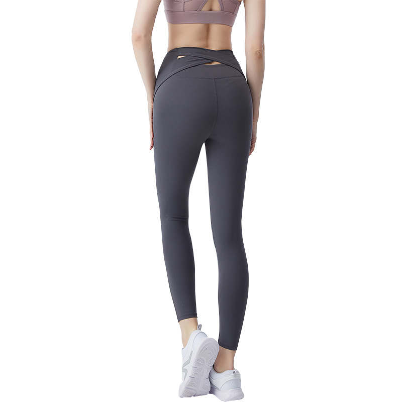 Women's Cross Back High Waist Sweatpants Trousers