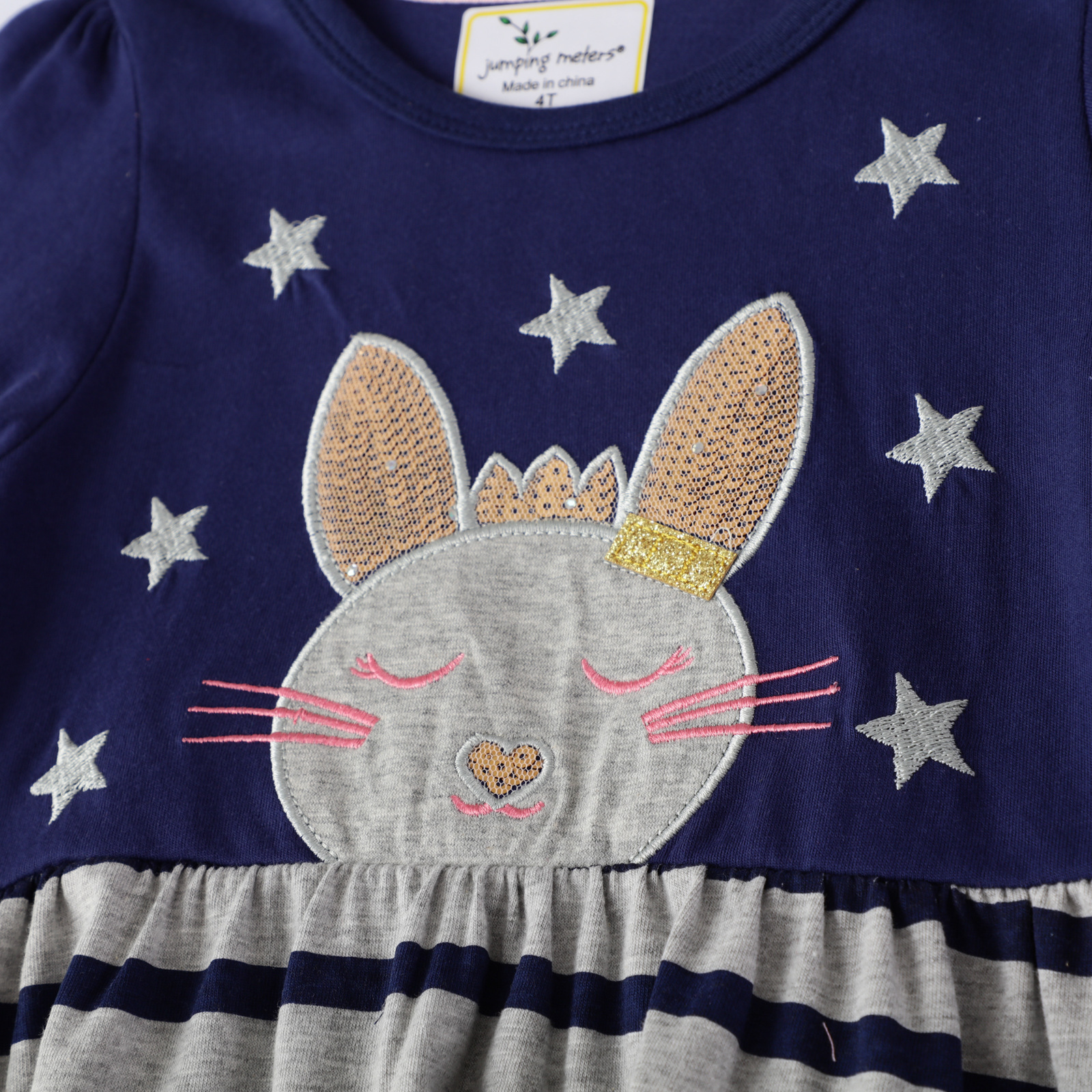 European and American Round Collar Long Skirt for Girls