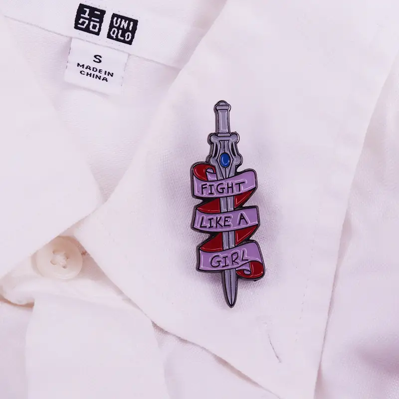 Power Princess Brooch 80s Cartoon Charm Feminism Gift