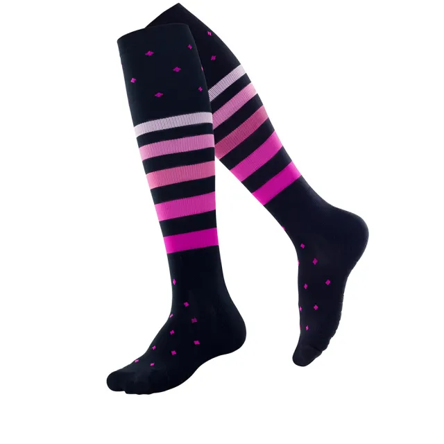 Fashion Pressure Long Running Sports Socks Pink - Shop at LoveMi