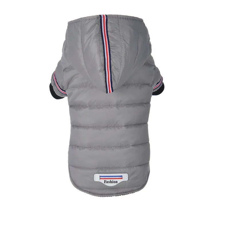 Pet Clothing Down - down Clothes Keep Warm and Comfortable - Grey