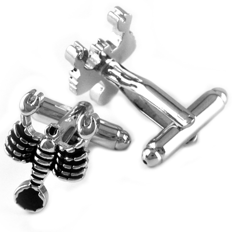 Scorpio Metal Cufflinks, picture 4 of 5