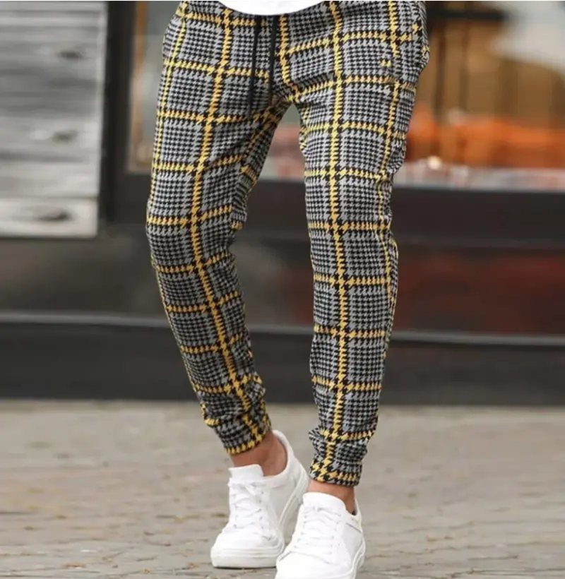 Autumn Pocket Pant Men Black Pants Male Trousers
