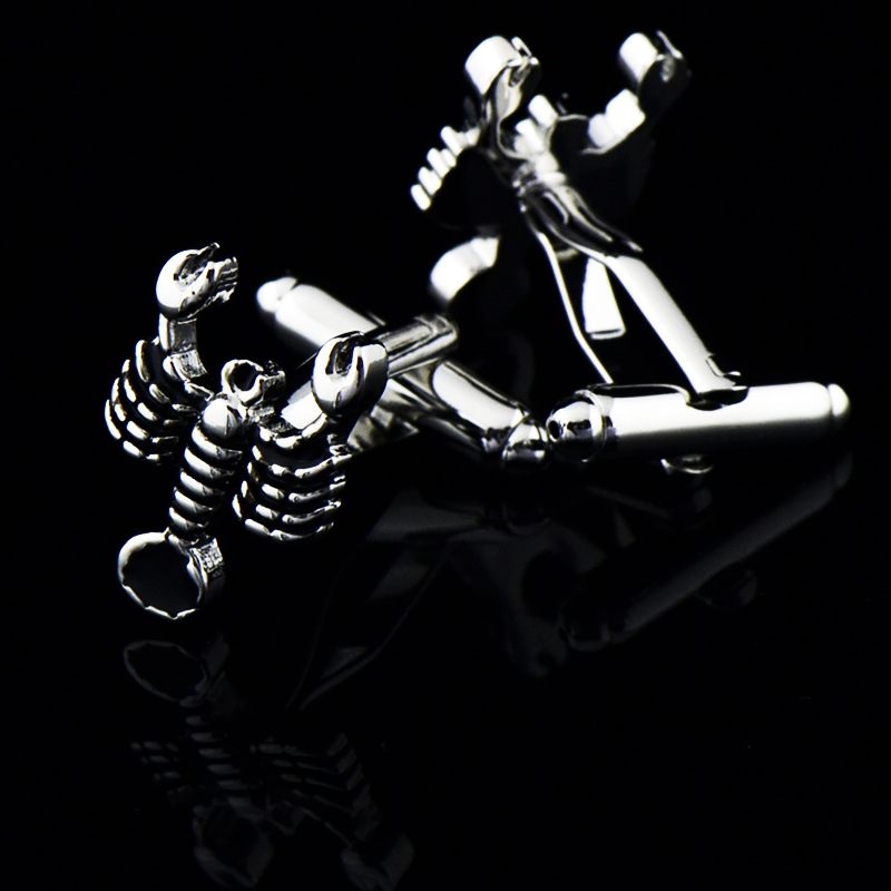 Scorpio Metal Cufflinks, picture 2 of 5