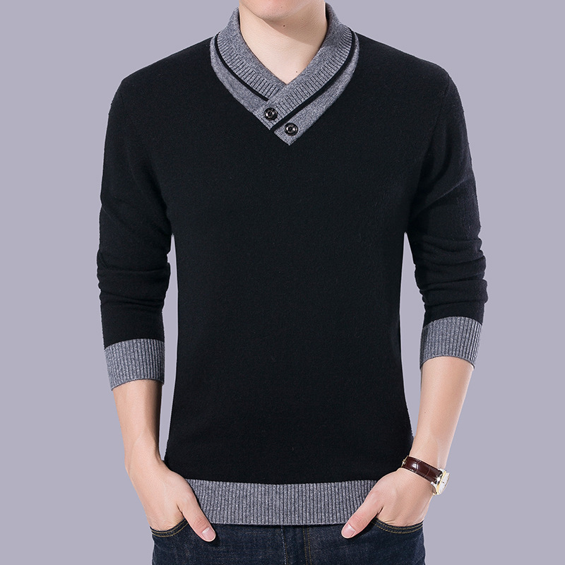 Autumn And Winter Men's Warm Woolen Sweater