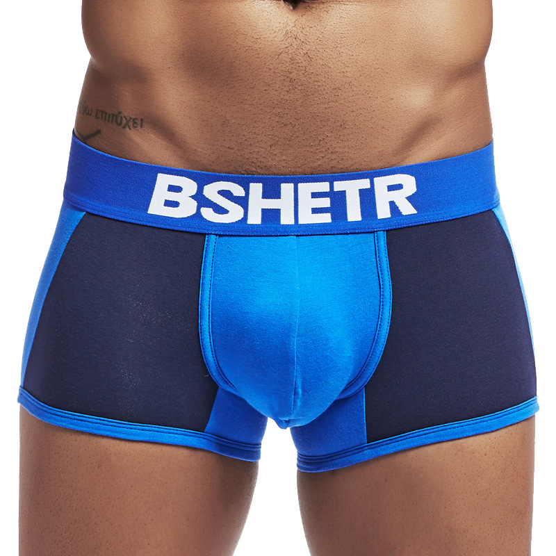 Pure Cotton Low Waist Plain Color Boxer Shorts