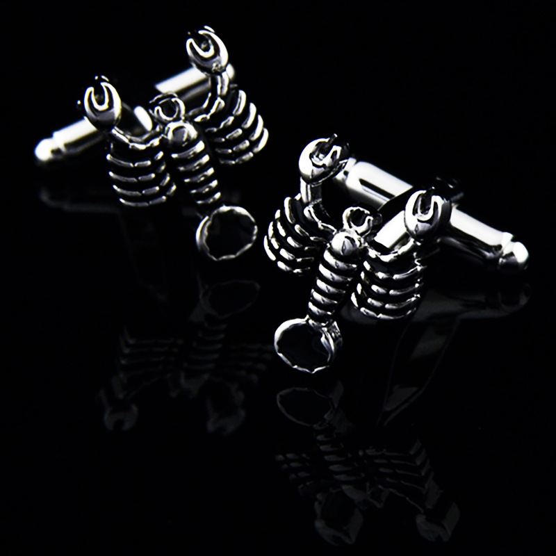 Scorpio Metal Cufflinks, picture 3 of 5