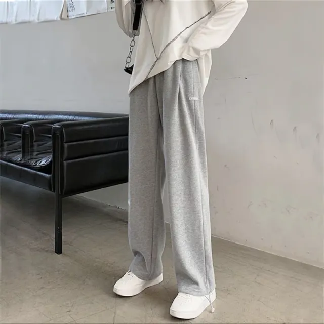 Wear Warm Wide Leg Trousers And Leggings Light Grey - Shop at LoveMi