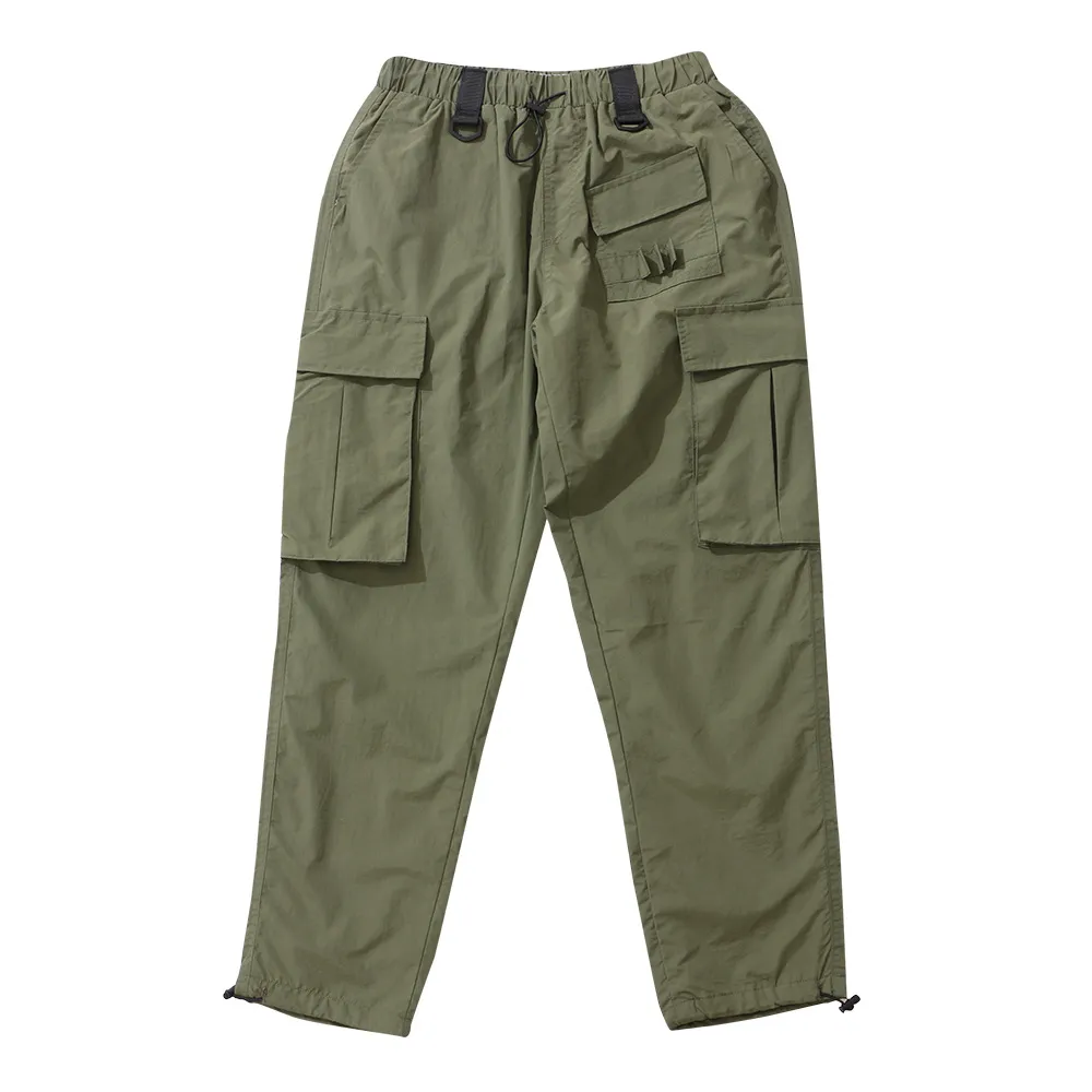 Men's Multi-Pocket Casual Drawstring Overalls