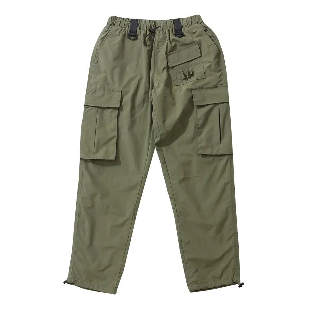 Men's Multi-Pocket Casual Drawstring Overalls