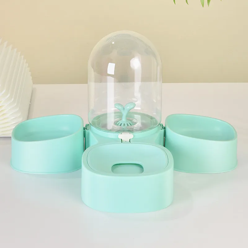 Unplugged Automatic Drinking Fountain For Dogs And Cats - Green