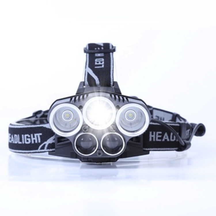 Fixed Focus Strong Light Long-range Outdoor Camping Lighting Head-mounted — foto 3