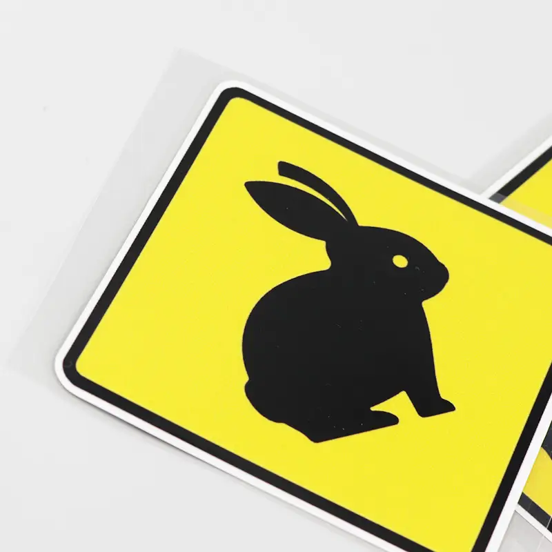 Creative Car Stickers To Warn Rabbit Animal Personality Scratches
