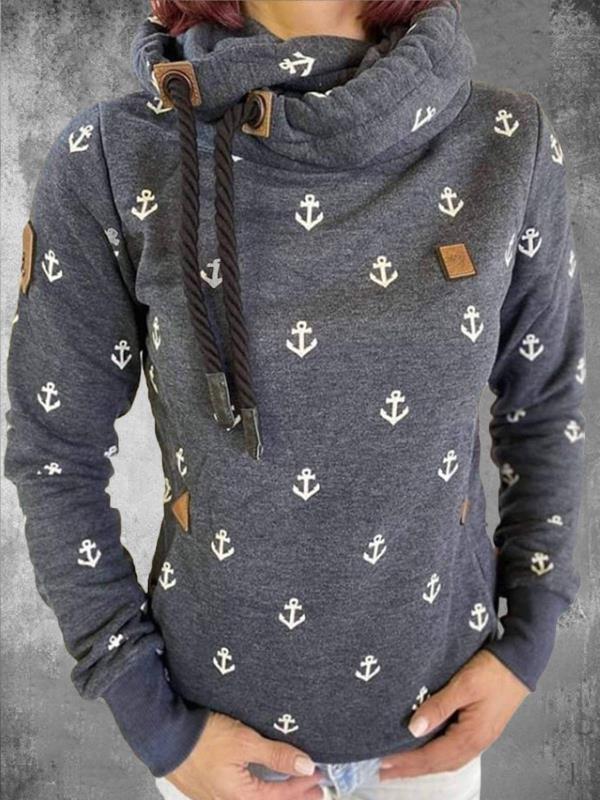 Individuality Leather Brand Hooded Sweater Women Original Quality