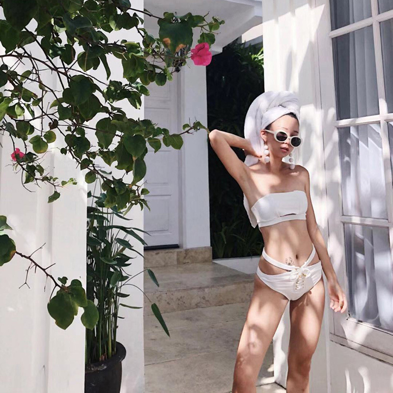 Solid Color Sexy Split Three-point Bikini