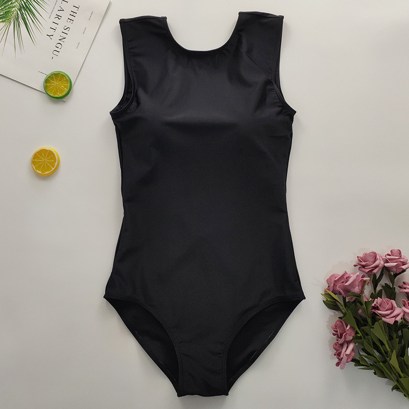 Back Sexy Round Neck One-Piece Triangle Swimsuit