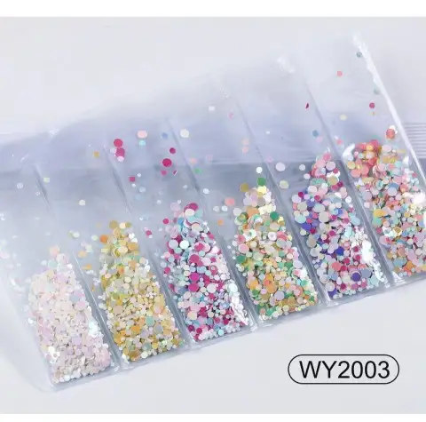 Nail Art Accessories Glitter Sequins Laser Diamond Love Heart