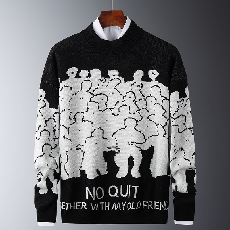 All-match Round Neck Pullover Long Sleeve Sweater