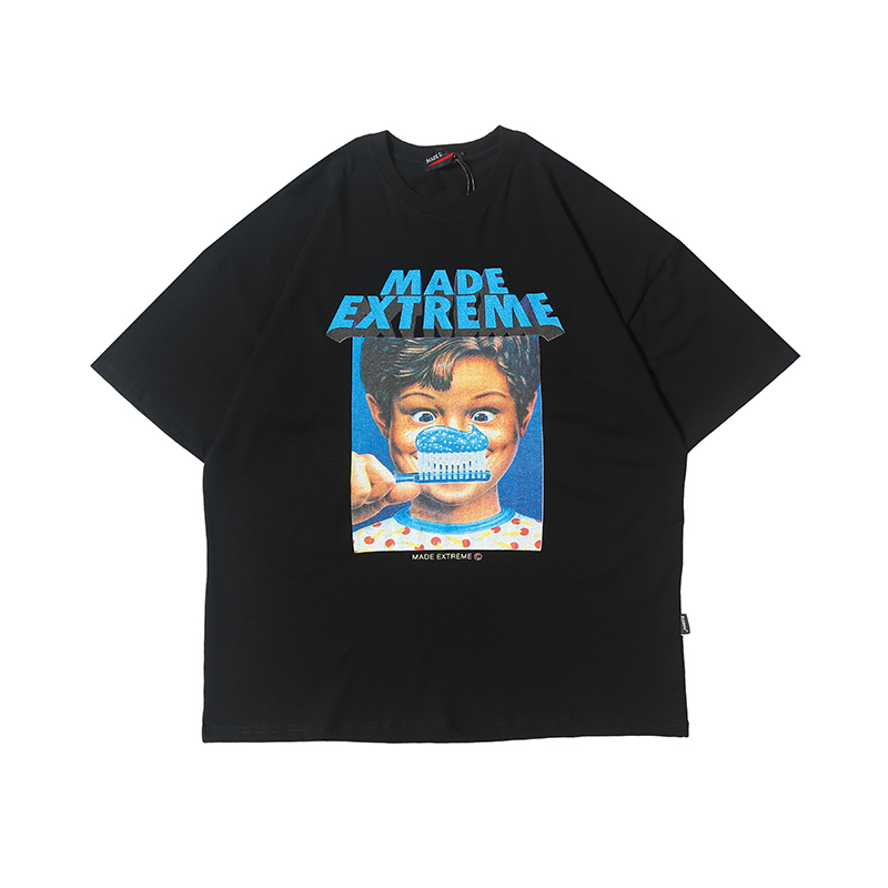 Half Sleeve T-Shirt Loose large high street print short sleeve