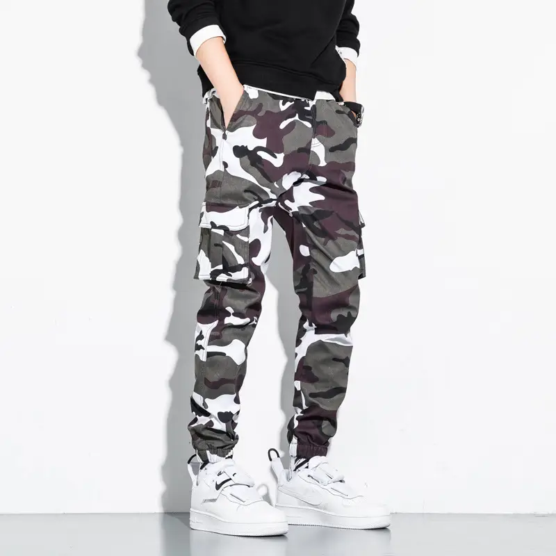 Loose Feet Camouflage Casual Overalls Men's Pants