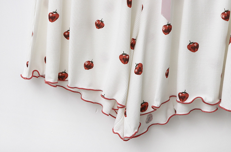 Pit Strip Printing  Little Strawberry Pajama Set