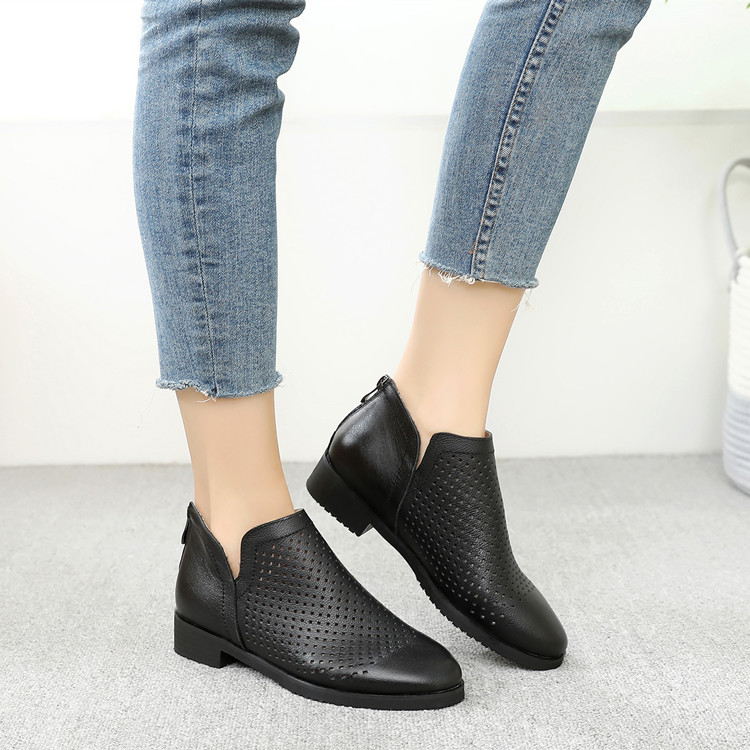 Leather Cattle Tendon Soft Sole Breathable  Boot