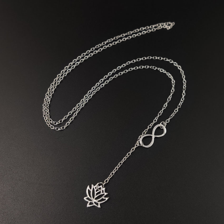 Simple Flower Flower Hollow Lotus Necklace