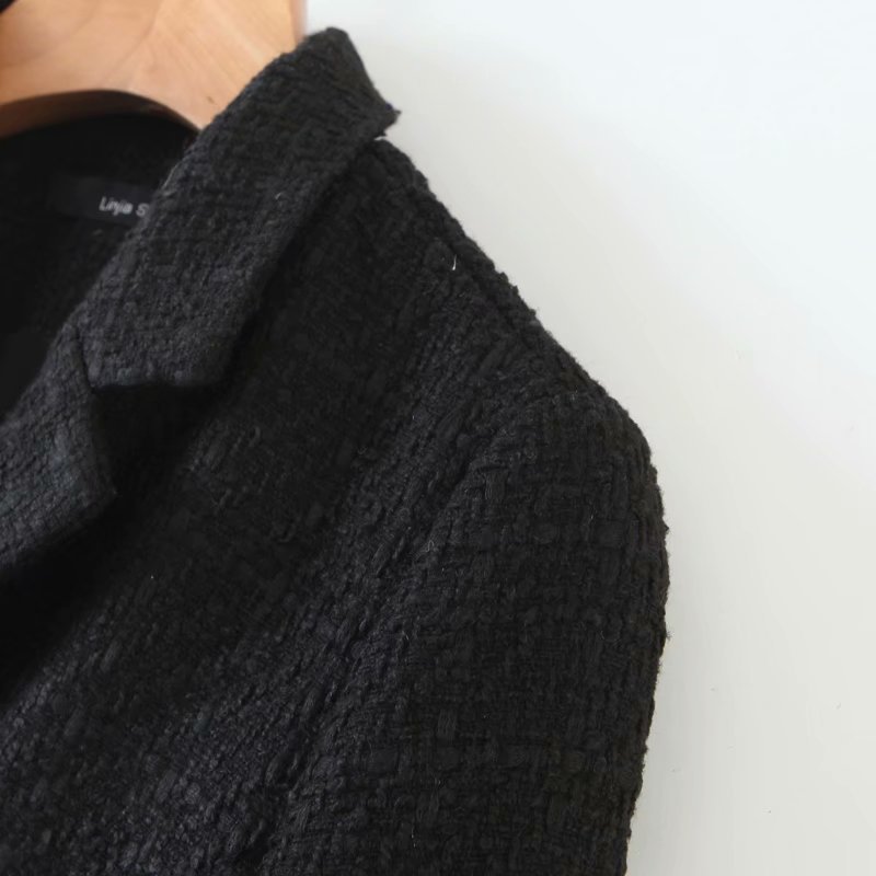 Woolen Short Coat Autumn New Style Two-button Casual Top