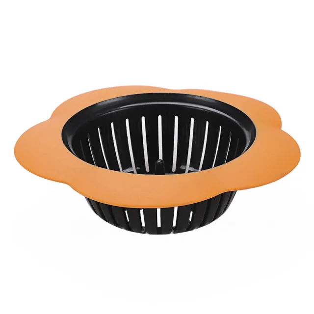 Kitchen Sink Drain Strainer, Sewer, Bathroom Floor Drain, Sink Anti Clogging Partition Orange - Shop at LoveMi