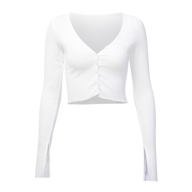 Ladies V-neck Off-shoulder-breasted Bottoming Top