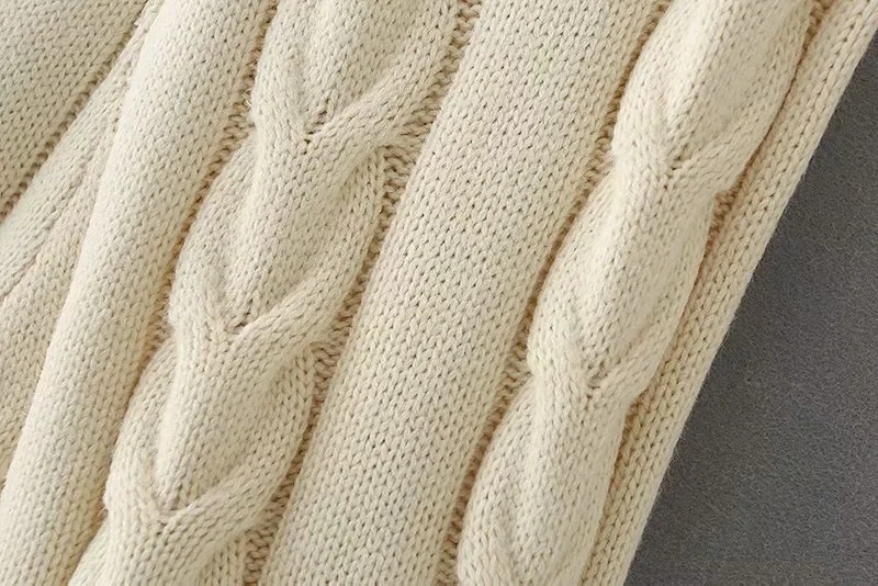 Europe and America Twist Knit Vest Shorts Suit