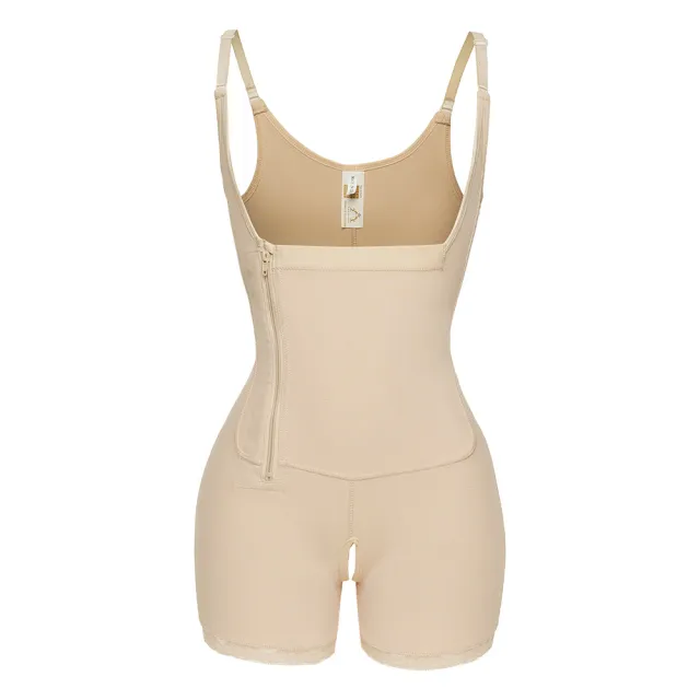 Fat Woman Side Zipper breasted One piece Abdomen And Hips Body Shaper Skin Xxl - Shop at LoveMi